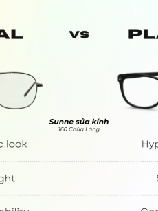 So sánh gọng kính kim loại với gọng kính nhựa - Nên chọn loại nào?
