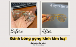 Đánh bóng gọng kính kim loại - Đánh bay vết xước trên gọng kính bằng phương pháp mạ