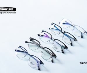 Mẫu gọng kính browline, gọng kính nửa vành đẹp cho nam