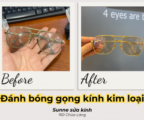 Đánh bóng gọng kính kim loại - Đánh bay vết xước trên gọng kính bằng phương pháp mạ
