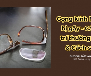 Gọng kính NHỰA bị gãy - Các vị trí thường gặp & Cách sửa